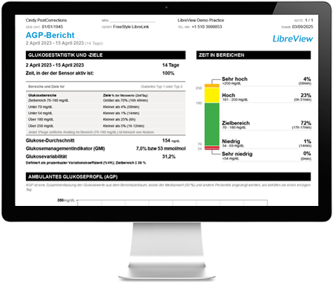 Monitor mit LibreView als geöffnetes Programm.