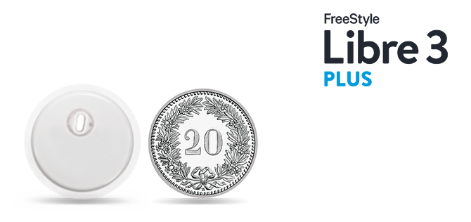 FreeStyle Libre 3 Plus Sensor – unser kleinste, flachste und diskreteste Sensor