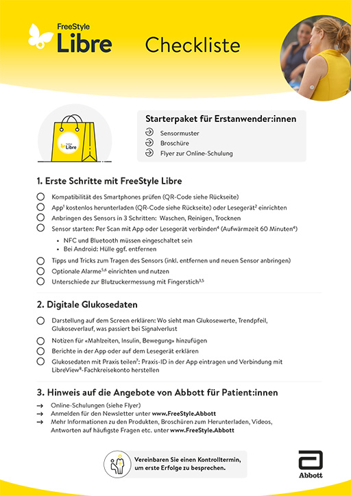 Checkliste für die Abgabe von Produktemustern