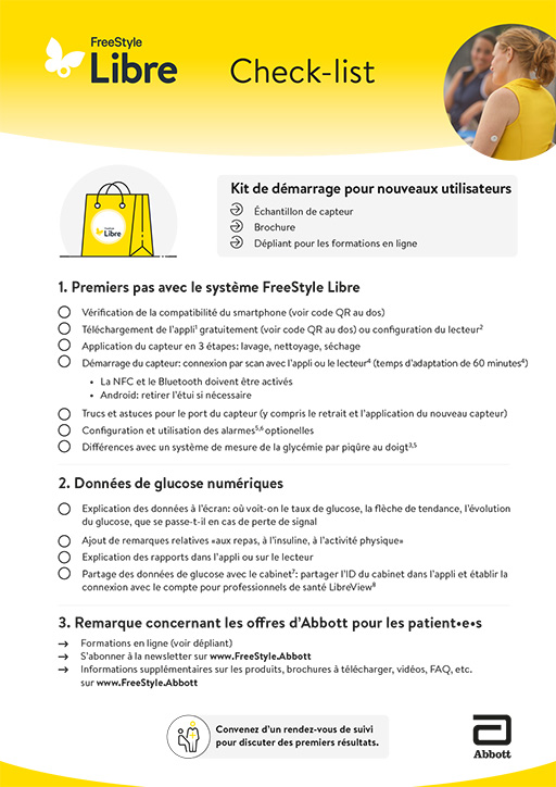 Liste de contrôle pour la remise d’échantillons