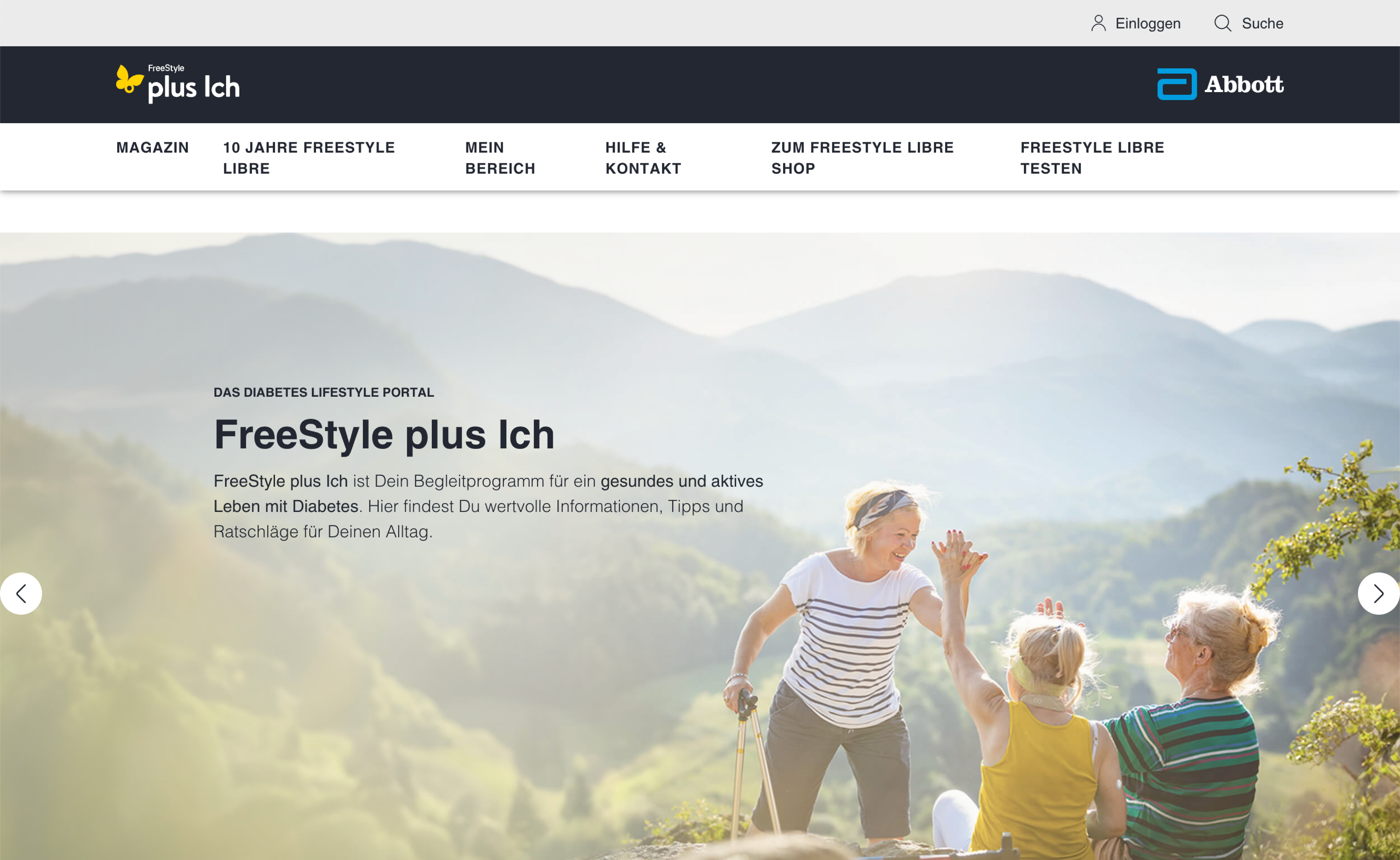 FreeStyle plus Ich Website Banner