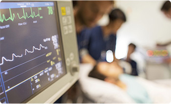 Imagen que muestra una pantalla de hospital