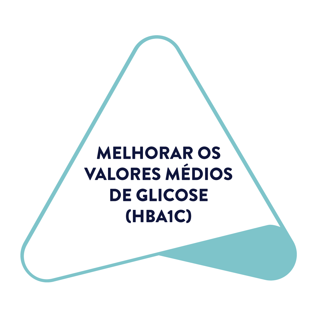 Triângulo de Cuidados com o Diabetes: melhores níveis gerais da glicose, minimização da hipoglicemia e limitação da variabilidade da glicose.