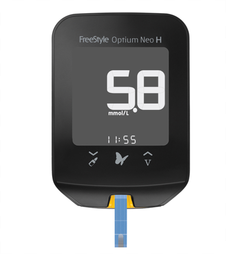 Blood Glucose and Ketone Monitoring System FreeStyle Optium Neo H.