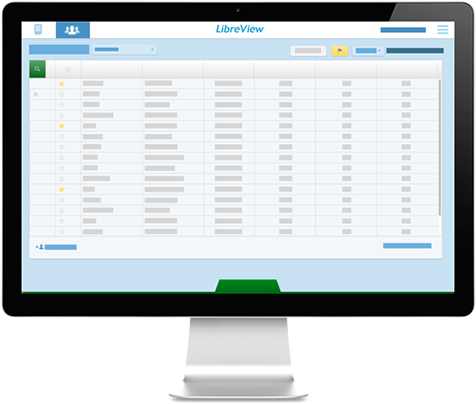Screenshot LibreView Patienten Dashboard