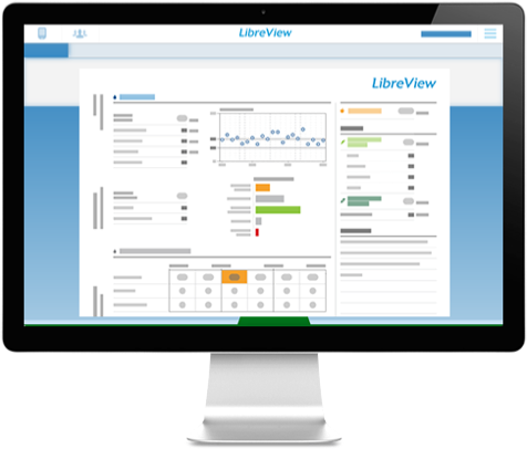 Screenshot LibreView Ambulantes Glukoseprofil