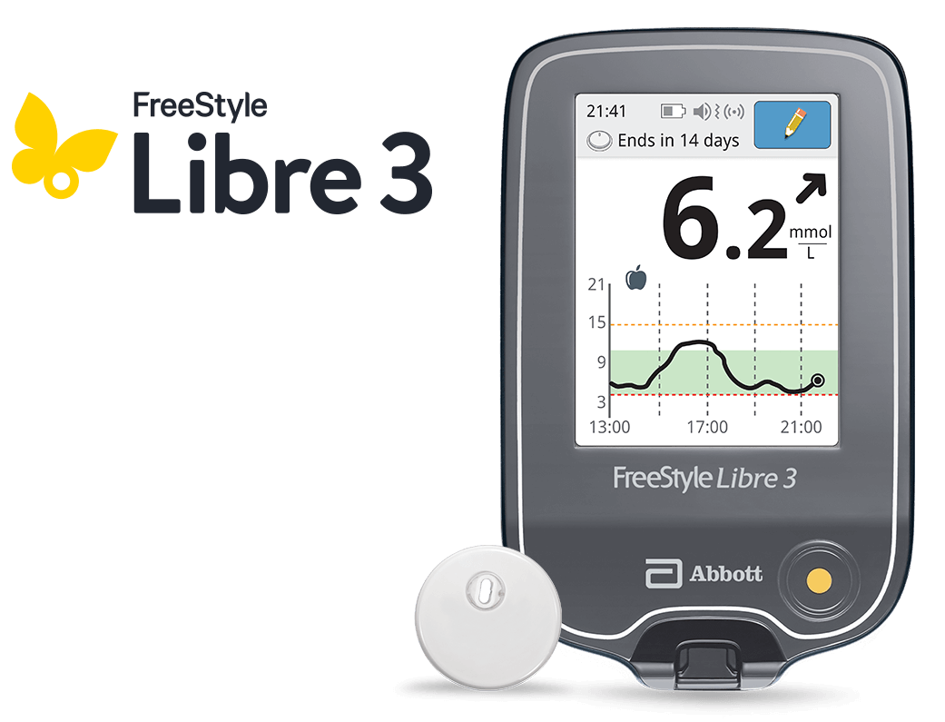 FreeStyle LibreLink app shown on a smartphone.