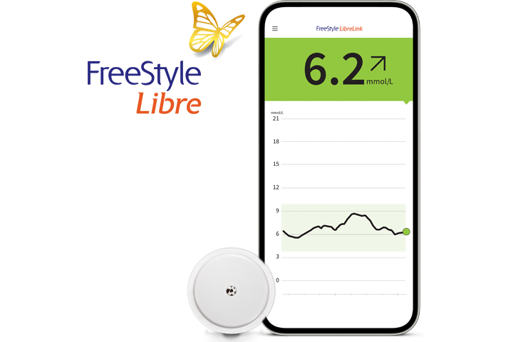 The FreeStyle Libre system : A sensor with the FreeStyle LibreLink app 