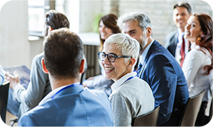 zorgverleners op congres