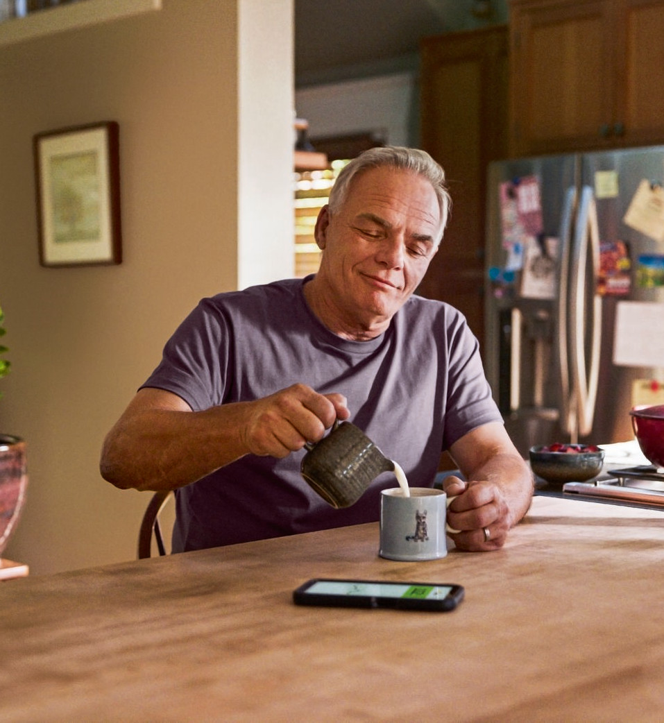 Healthcare professional advising patient