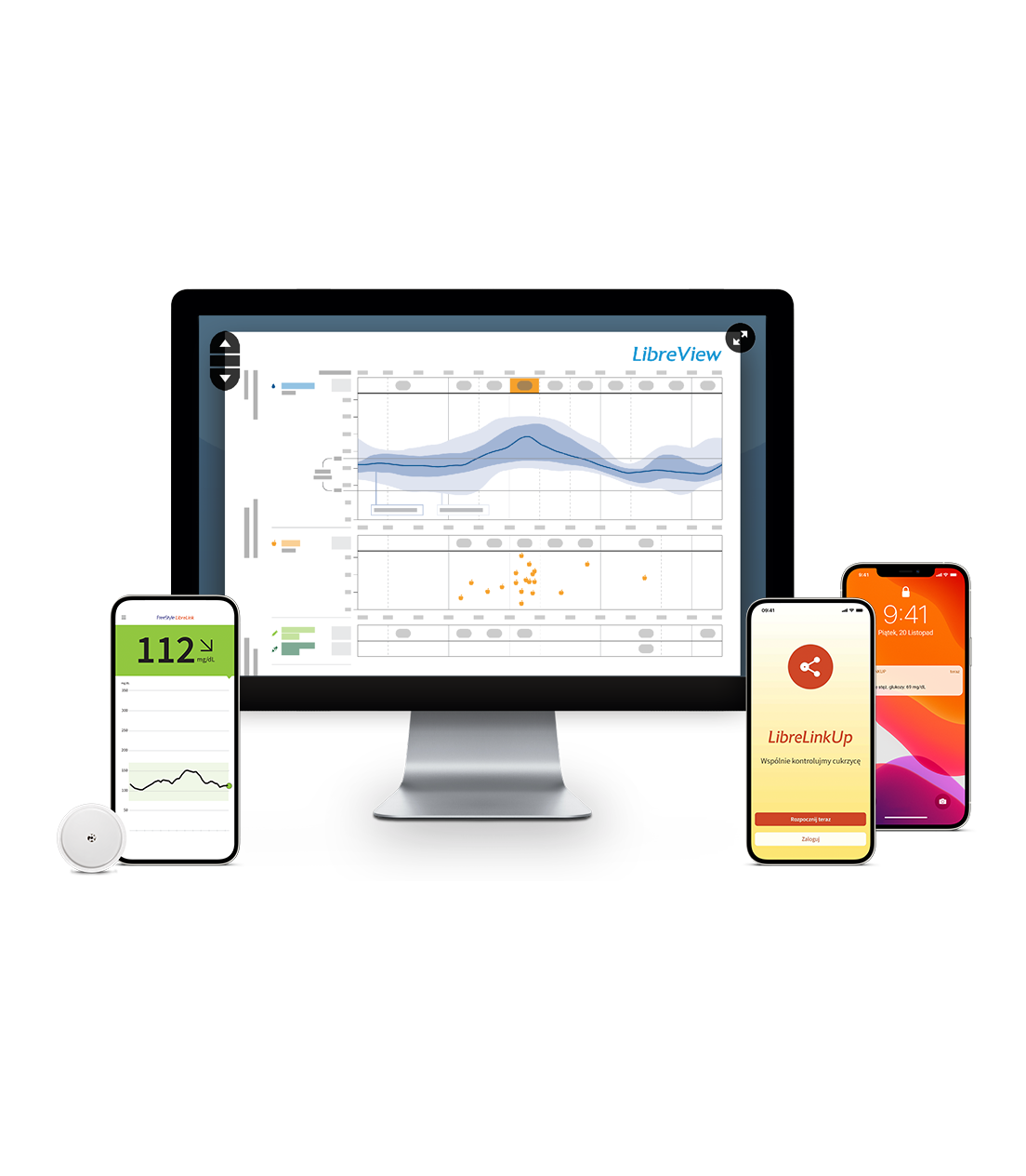 Share glucose data with family and friends