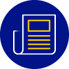 A list with magnifying glass icon.