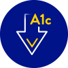 reduce hba1c icon