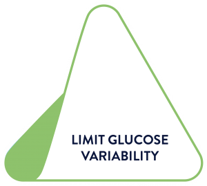 Point three of the Triangle of Diabetes Care: Limit glucose variability.
