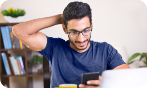 Person checking their smartphone