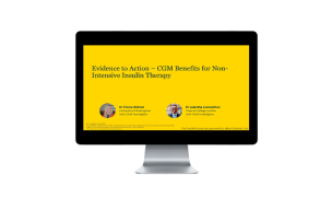 Insulin therapy webinar on screen