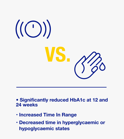 There are several benefits of using the CGM instead of finger pricking.