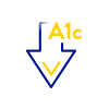 reduce hba1c icon